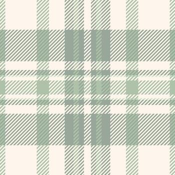 Elegant sage green and cream plaid pattern. Perfect for textile design, stationery, or website backgrounds. Subtle texture and calming color palette evoke feelings of serenity and sophistication. vector