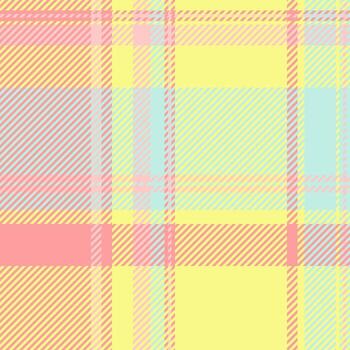 Pastel plaid pattern. Soft, cheerful colors create a sweet and delicate design, perfect for spring or summer projects. Use as a background, texture, or for textile designs. vector