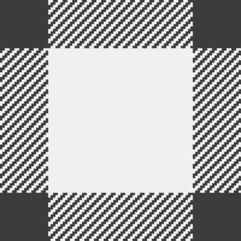 elegante negro y blanco guingán modelo con un central blanco espacio, ideal para agregando texto o imágenes Perfecto para antecedentes, invitaciones, o textil diseños vector