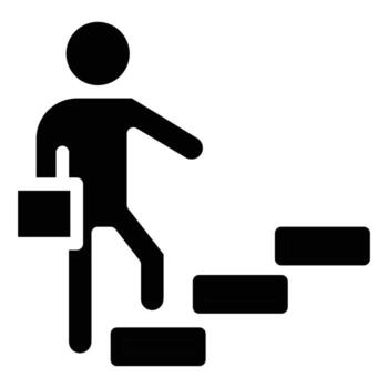 career solid black icon design good for web or mobile app vector