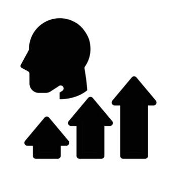 upgrade skill solid icon design good for web or mobile app vector