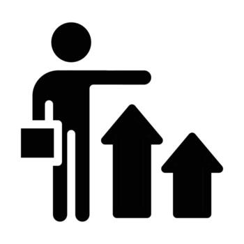 trabajo Progreso sólido icono diseño bueno para web o móvil aplicación vector