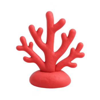 vivace rosso ramificazione corallo scultura fatto a mano a partire dal modellismo argilla con un' liscio Opaco struttura. png