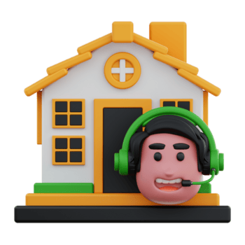 agência casa 3d ilustração png