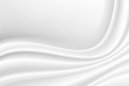 silk cloth fabric wave texture. white abstract background vector