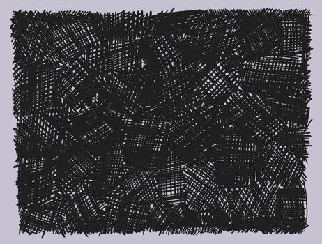 Black hand drawn cross hatch. Texture rough crayon strokes. Crosshatch pattern. Pencil or crayon texture rectangle. Doodle grunge pencil dashes, messy short pen lines. graphic charcoal. vector