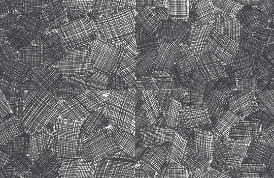 Ink strokes effect seamless pattern. Crosshatch pattern texture set. Hand drawn pencil line. Organic shape collection. Seamless pattern sketch illustration. vector