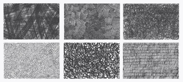 Set of sketch hatching pen doodle freehand line strokes. Chalk scribble grey sketch texture handmade. abstract drawing scribble chalk, sketch, freehand line, art grunge, texture illustration. vector