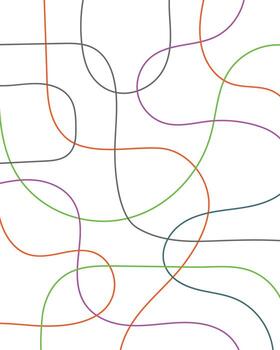 resumen antecedentes presentando un modelo de liso, redondeado líneas en varios colores, vector