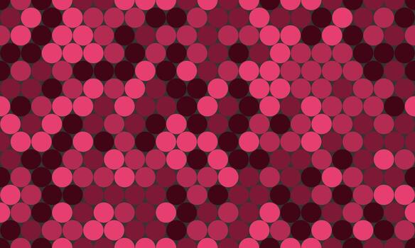 Abstract pink and maroon circle mosaic pattern. Perfect for backgrounds, textiles, website design, and presentations. Subtle gradient creates a visually appealing and modern design. vector