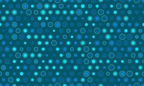 Abstract teal and turquoise circle pattern. Seamless texture ideal for backgrounds, website designs, or textile prints. Evokes feelings of calmness and energy. Modern, minimalist aesthetic. vector