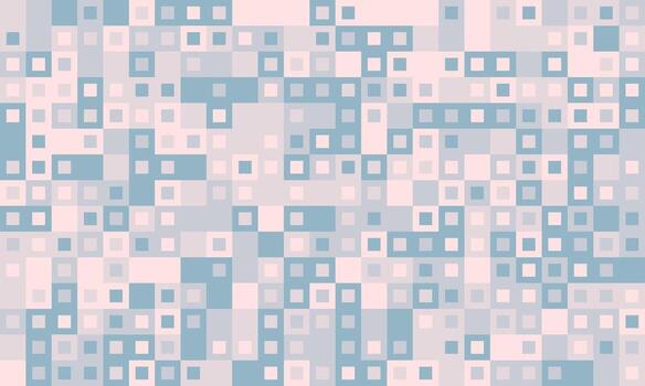Abstract pastel square mosaic pattern. Perfect for website backgrounds, tech presentations, or modern design projects. Subtle texture conveys digital data or connectivity. vector