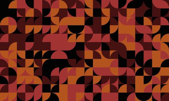 un modelo de rojo, naranja y negro formas vector