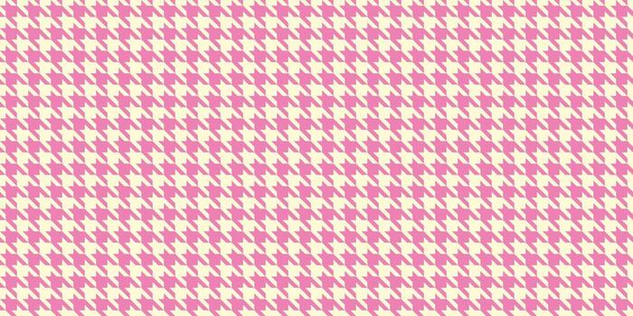 Elegant pink and cream houndstooth pattern. Perfect for fashion, textile, website backgrounds, or any design needing a sophisticated, classic texture. vector
