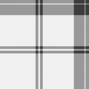 Man fabric pattern plaid, comfortable check background. Femininity seamless texture textile tartan in white and grey colors. vector