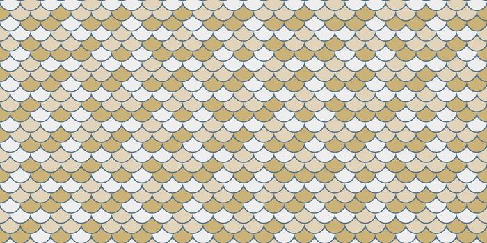 elegante sin costura modelo de superposición escamas en beige y blanco. Perfecto para textil diseño, fondo de pantalla, embalaje, o sitio web antecedentes. crea un sofisticado y sutil textura. vector