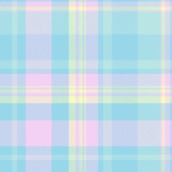 malla cheque tartán tela, años tartán sin costura antecedentes. presente textil textura modelo en ligero y cian colores. vector