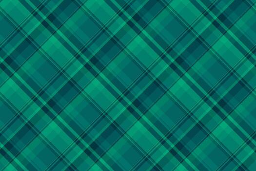 linda cheque tartán fondo, suave sin costura modelo. icónico textil tela textura tartán en verde azulado y cian colores. vector