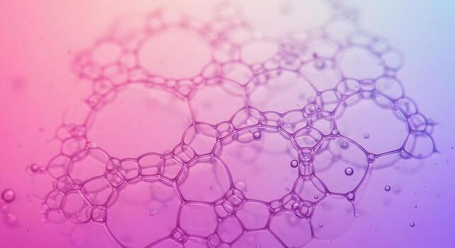 Abstract dreamy arrangement of colorful foam bubbles in a soft, fluid design that evokes serenity and artistic imagination photo