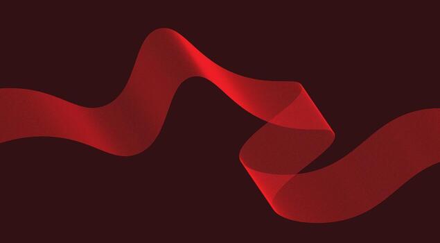 Wavy Blend Lines Abstract Background Red Color Curved Design Illustration vector