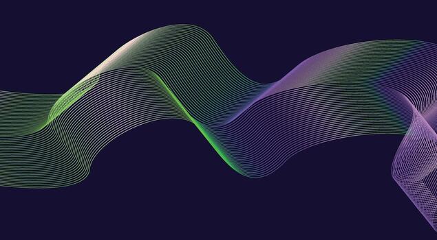 ondulado mezcla líneas resumen antecedentes degradado multicolor diseño ilustración vector