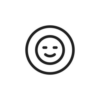 emoticon icon is designed in a visually appealing and easily recognizable style. Its suitable for various visual needs such as apps, or other graphic design projects vector