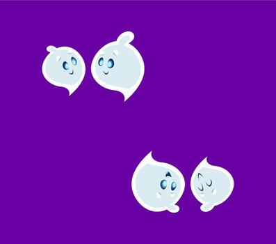 Víspera de Todos los Santos fuente cotización marca fantasma personaje vector