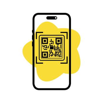 Mobile QR Code Scanner vector