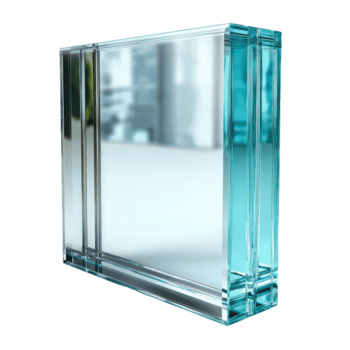 trasparente bicchiere bloccare con moderno design e liscio bordi per creativo architettonico e artistico progetti png