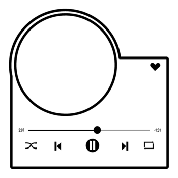 música jogador, meios de comunicação jogador, música Projeto ícone. em transparente fundo png