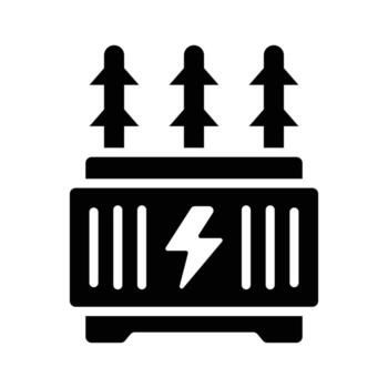 Transformer icon creatively designed in glyph style vector