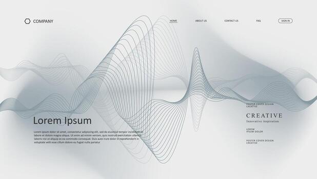 Dynamic wave pattern design for creative projects vector