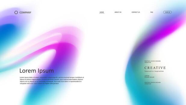 Colorful abstract website design background vector