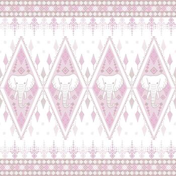 tailandés rosado elefante modelo vector