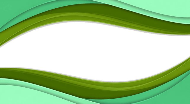 abstrakt ram av skiktad vågig grön former med en 3d papperssår effekt och mjuk skuggor. png