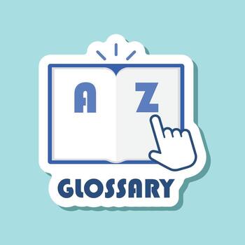 glosario de palabras y letras de alfabeto, alfabético, alfabético alfabético alfabético vector