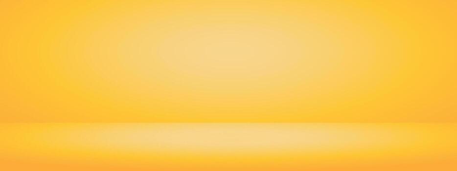 Yellow studio room. Limbo light background. Abstract 3d bg with empty space for advertising text. mockup illustration. vector
