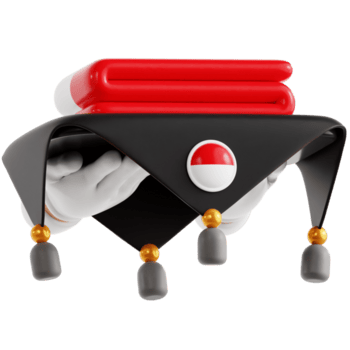 indonésio independência cerimônia 3d ilustração png