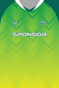 jersey Deportes uniforme modelo diseño con verde degradado modelo diseño vector