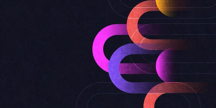 Abstract Background with Colorful Gradient Geometric Shapes vector