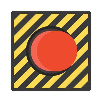 Illustration button start launch rocket unique design vector