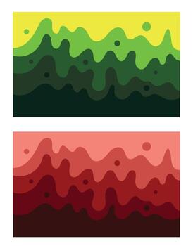 Design water flow colorful blob bubble unique vector