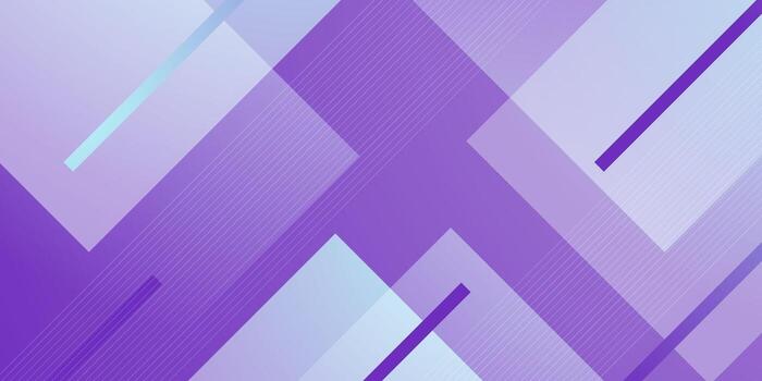 Abstract gradient purple landing page background. Simple overlap square triangle pattern element design. vector