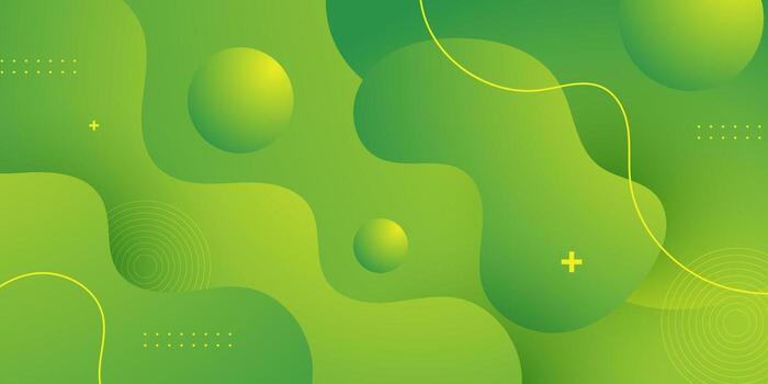 Abstract colorful green background with wave fluid pattern element design. Simple and trendy background. vector