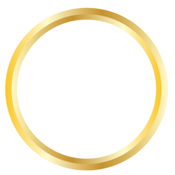 dorado circular marco con metálico degradado, lujo oro anillo frontera en transparente fondo, elegante diseño elemento para decoración y gráfico diseño proyectos png