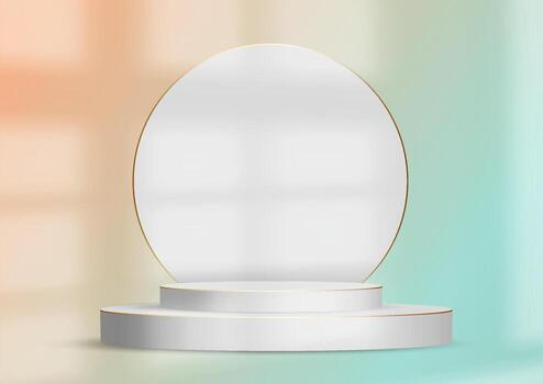 Abstract display background with window shadow overlay vector