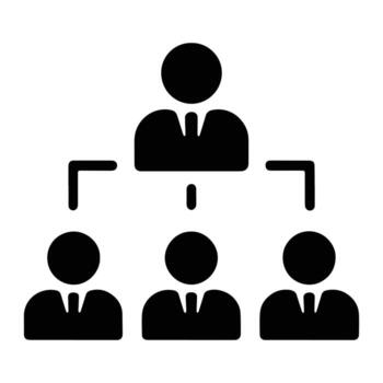 Hierarchy structure diagram organizational chart business structure vector