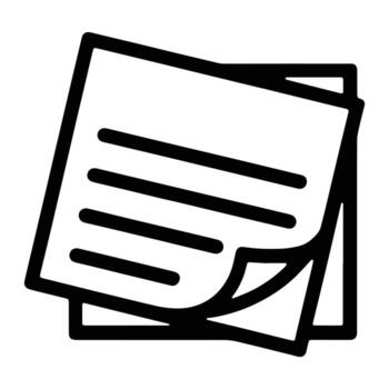 Stacked Papers With Lines document writing vector