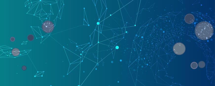 el antecedentes de un red de puntos y líneas vector