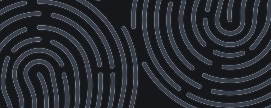 a fingerprint pattern on a black background vector